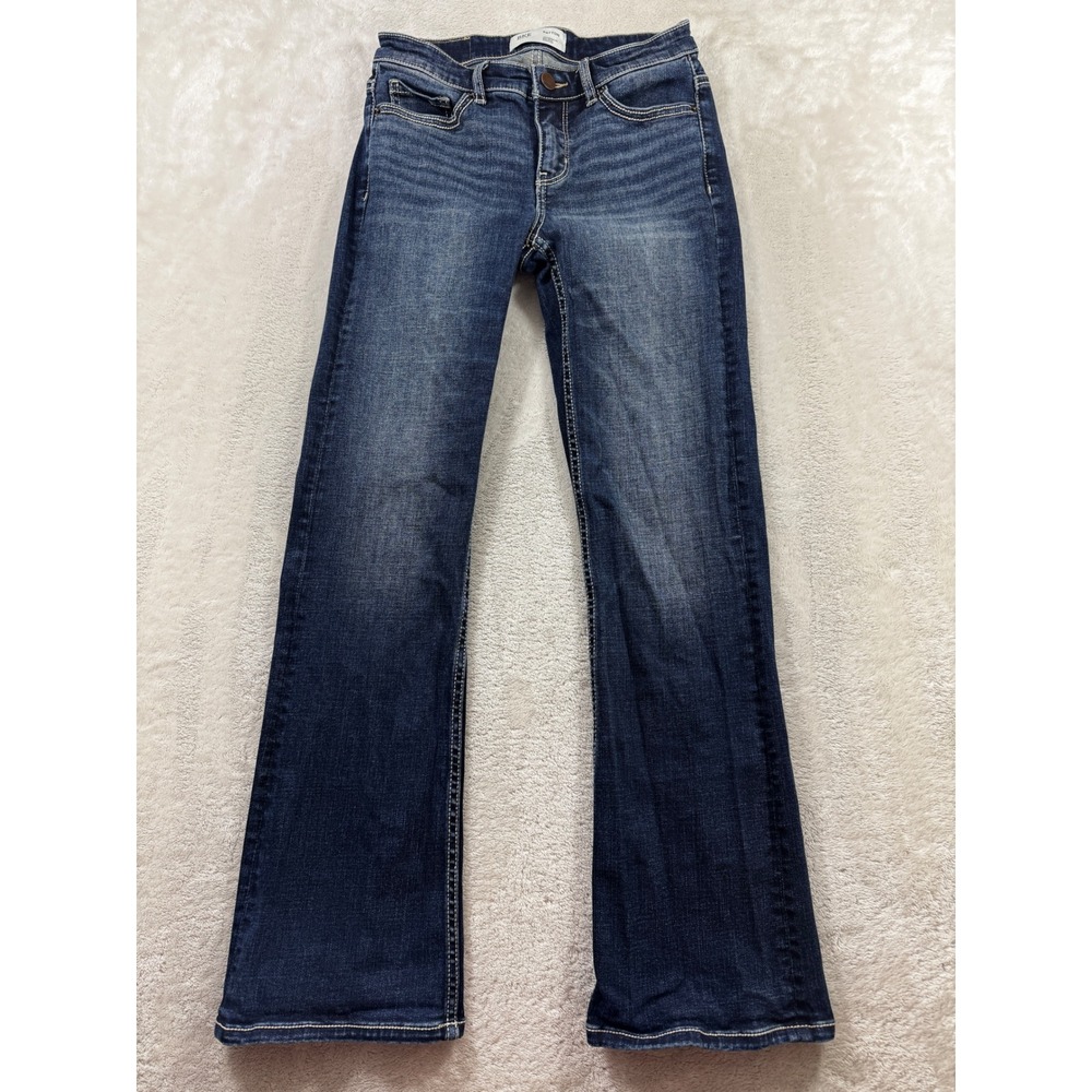 BKE Womens Payton Mid-Rise Bootcut Dark Wash Jeans 24x29.5 Meas: 25x29
